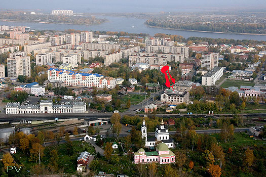 панорама города Рыбинска